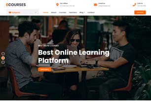 E-Courses Website website preview
