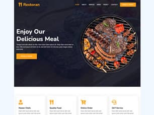 Restaurant Website website preview